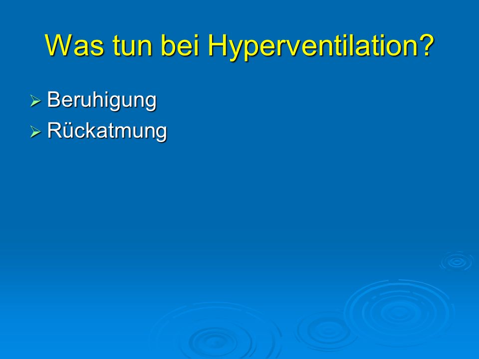 was tun bei kreislauf